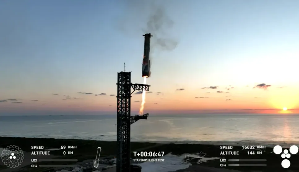 SpaceX Successfully Lands Starship Booster